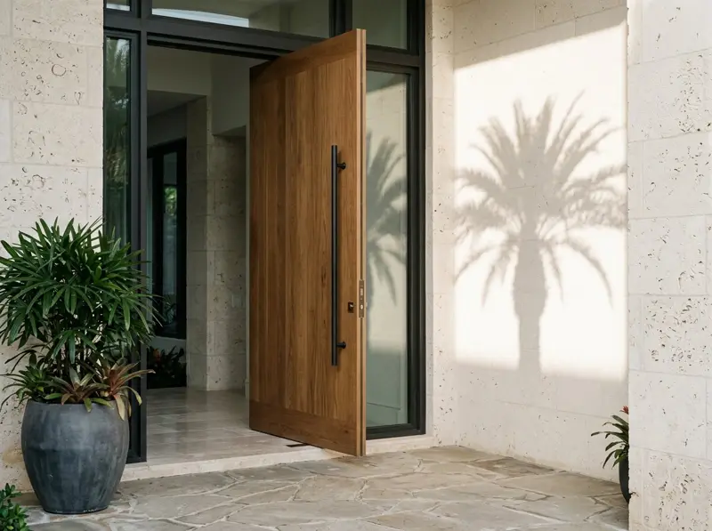 Refined entrance of a Florida residence